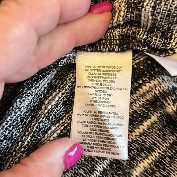 Jones New York Sport black white long sleeve open cardigan Size XL - Picture 8 of 9